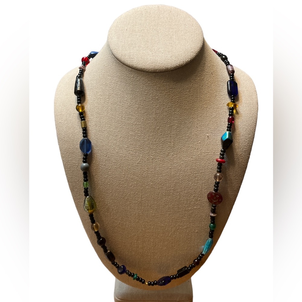 Eclectic Glass Beaded Necklace